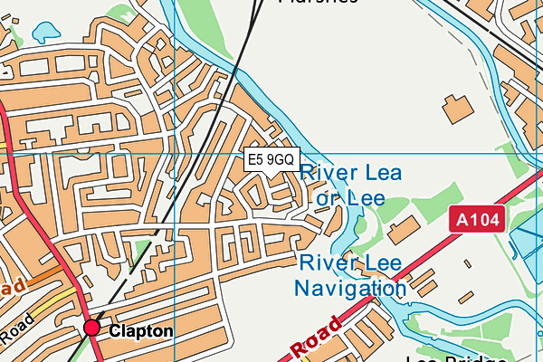 E5 9GQ map - OS VectorMap District (Ordnance Survey)