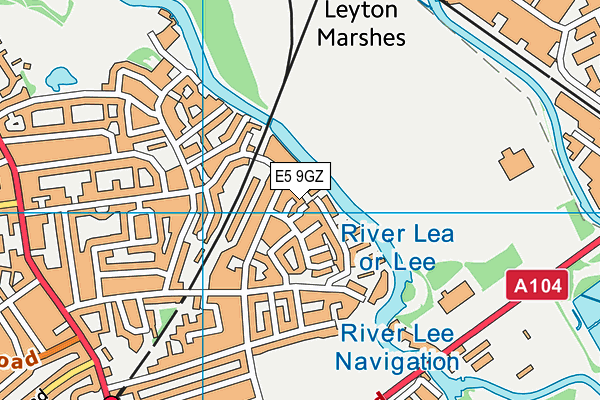 E5 9GZ map - OS VectorMap District (Ordnance Survey)