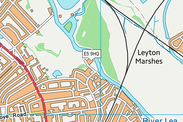 E5 9HQ map - OS VectorMap District (Ordnance Survey)