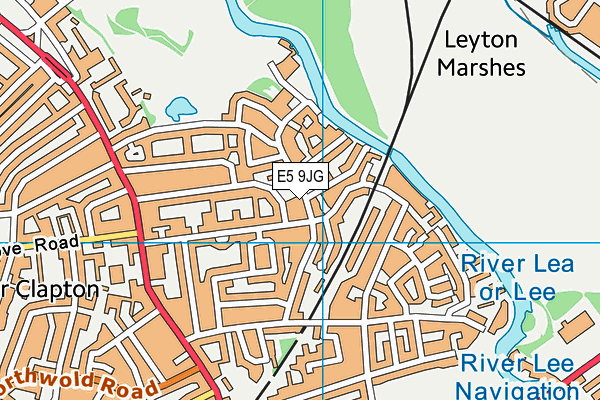 Harrington Hill Primary School map (E5 9JG) - OS VectorMap District (Ordnance Survey)