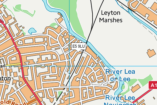 E5 9LU map - OS VectorMap District (Ordnance Survey)