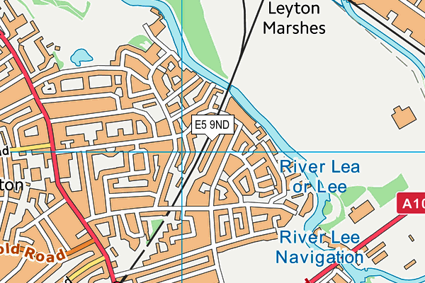 E5 9ND map - OS VectorMap District (Ordnance Survey)