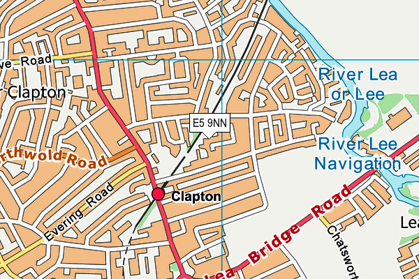 E5 9NN map - OS VectorMap District (Ordnance Survey)