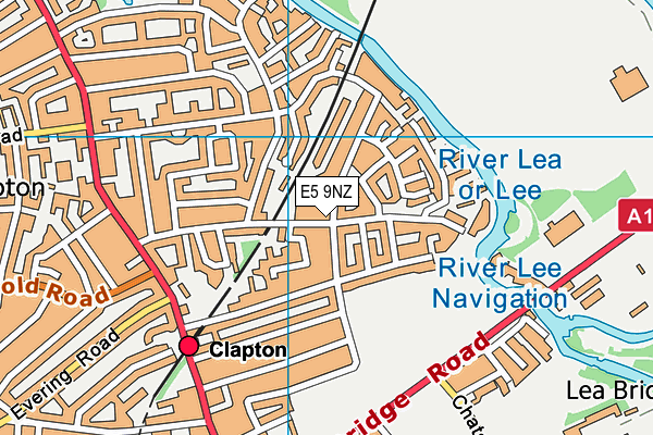 E5 9NZ map - OS VectorMap District (Ordnance Survey)