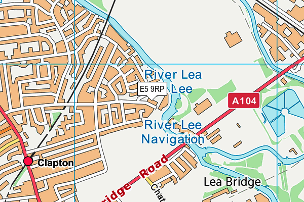 E5 9RP map - OS VectorMap District (Ordnance Survey)