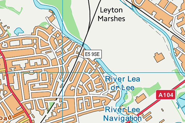 E5 9SE map - OS VectorMap District (Ordnance Survey)