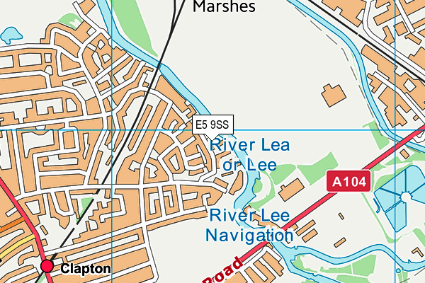 E5 9SS map - OS VectorMap District (Ordnance Survey)