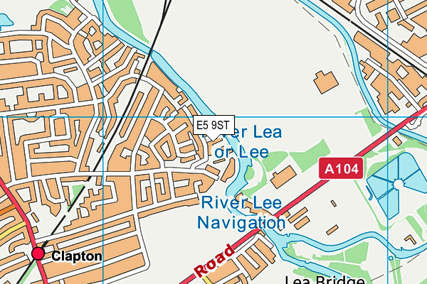 E5 9ST map - OS VectorMap District (Ordnance Survey)