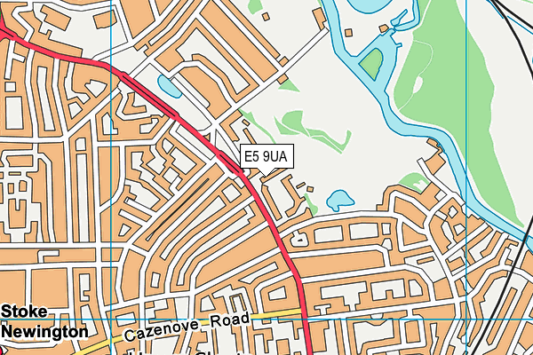 E5 9UA map - OS VectorMap District (Ordnance Survey)