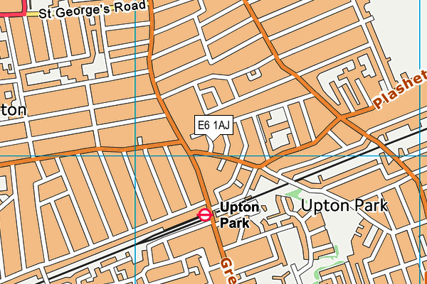 E6 1AJ map - OS VectorMap District (Ordnance Survey)