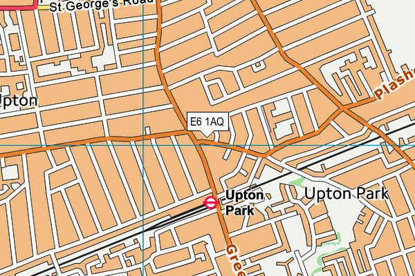 E6 1AQ map - OS VectorMap District (Ordnance Survey)