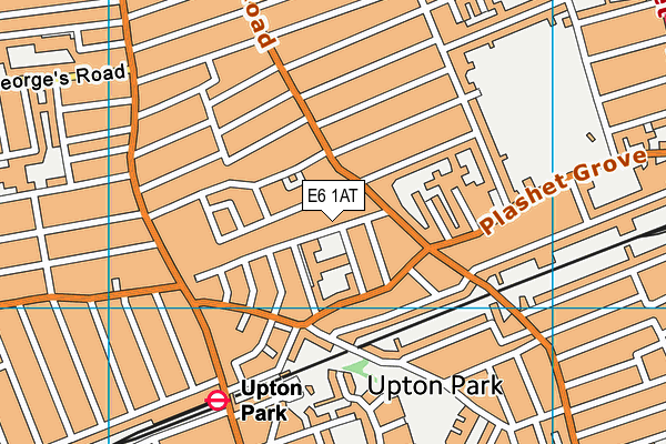 E6 1AT map - OS VectorMap District (Ordnance Survey)