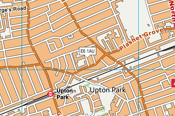 E6 1AU map - OS VectorMap District (Ordnance Survey)