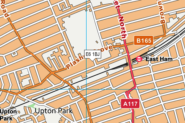 E6 1BJ map - OS VectorMap District (Ordnance Survey)