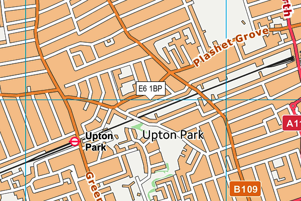 E6 1BP map - OS VectorMap District (Ordnance Survey)