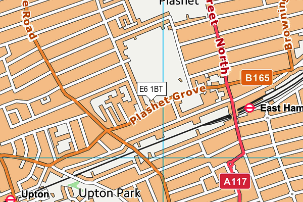Plashet Park map (E6 1BT) - OS VectorMap District (Ordnance Survey)