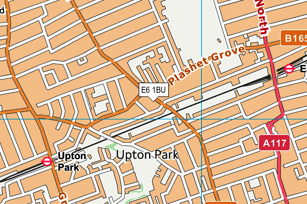 E6 1BU map - OS VectorMap District (Ordnance Survey)