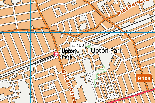 E6 1DU map - OS VectorMap District (Ordnance Survey)