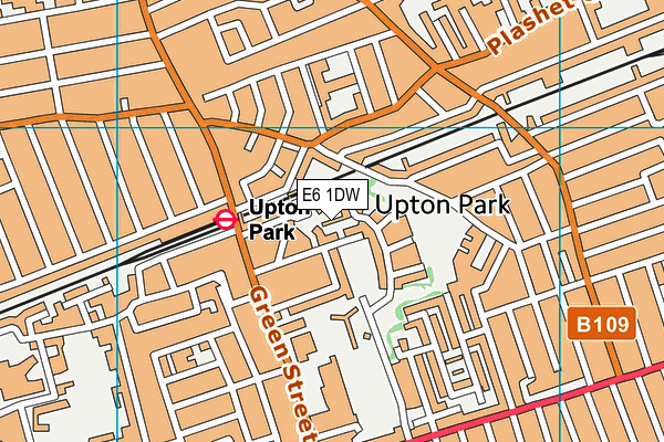 E6 1DW map - OS VectorMap District (Ordnance Survey)