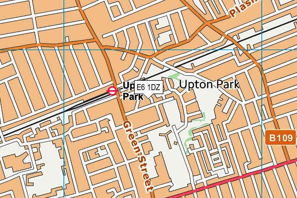 E6 1DZ map - OS VectorMap District (Ordnance Survey)