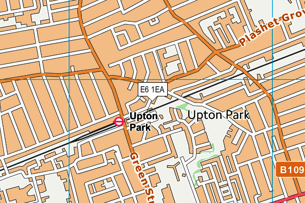 E6 1EA map - OS VectorMap District (Ordnance Survey)