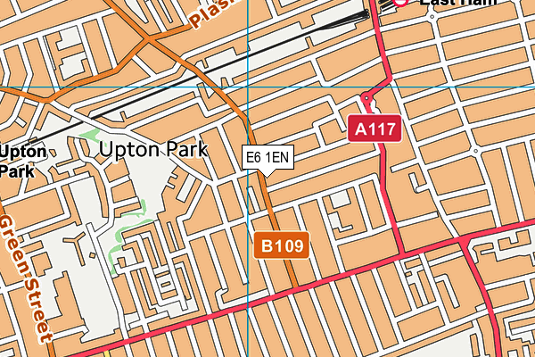 E6 1EN map - OS VectorMap District (Ordnance Survey)