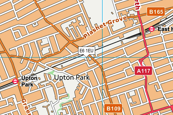 E6 1EU map - OS VectorMap District (Ordnance Survey)