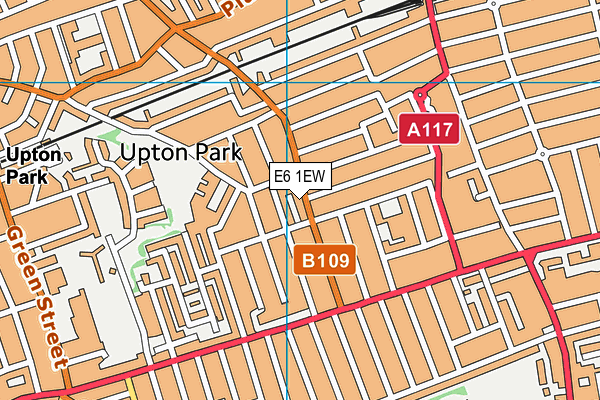 E6 1EW map - OS VectorMap District (Ordnance Survey)