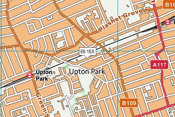 E6 1EX map - OS VectorMap District (Ordnance Survey)