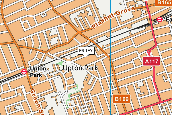 E6 1EY map - OS VectorMap District (Ordnance Survey)