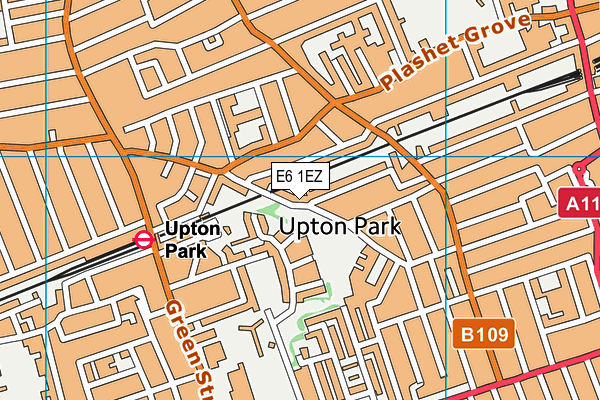 E6 1EZ map - OS VectorMap District (Ordnance Survey)