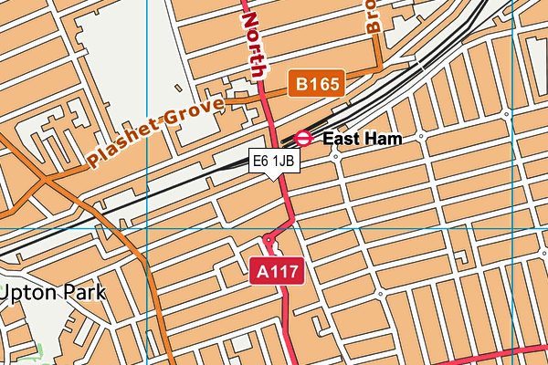 E6 1JB map - OS VectorMap District (Ordnance Survey)