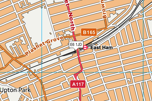 E6 1JD map - OS VectorMap District (Ordnance Survey)