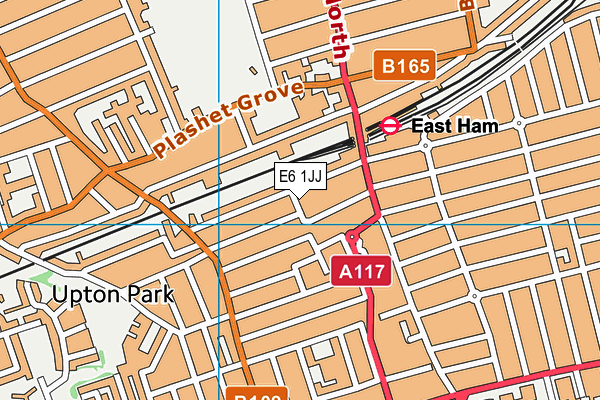 E6 1JJ map - OS VectorMap District (Ordnance Survey)