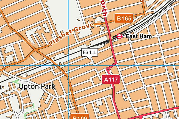 E6 1JL map - OS VectorMap District (Ordnance Survey)