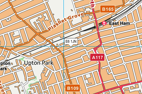 E6 1JN map - OS VectorMap District (Ordnance Survey)