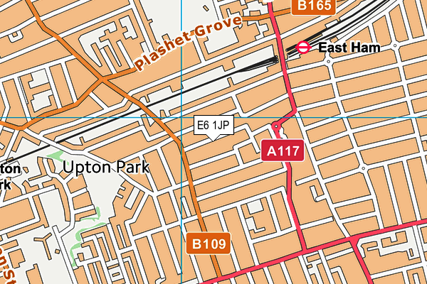 E6 1JP map - OS VectorMap District (Ordnance Survey)