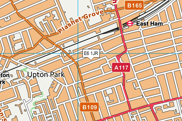 E6 1JR map - OS VectorMap District (Ordnance Survey)