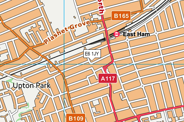 E6 1JY map - OS VectorMap District (Ordnance Survey)