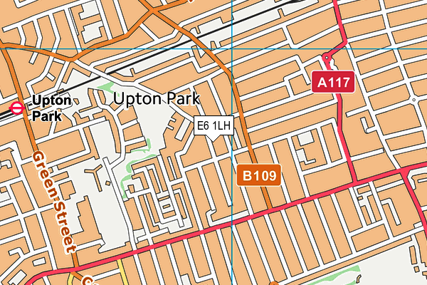 E6 1LH map - OS VectorMap District (Ordnance Survey)