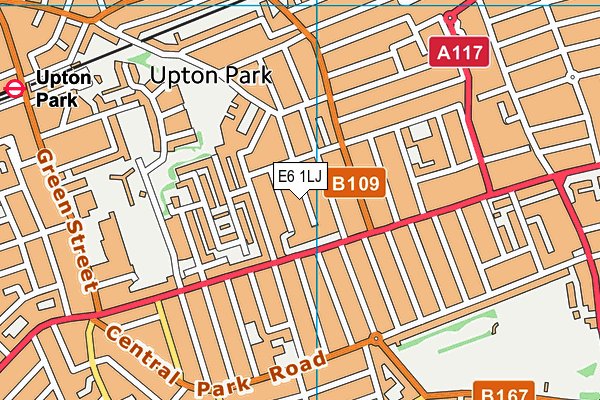 E6 1LJ map - OS VectorMap District (Ordnance Survey)
