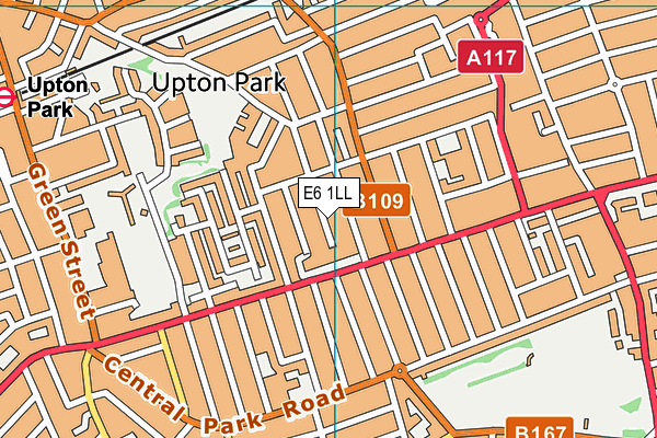 E6 1LL map - OS VectorMap District (Ordnance Survey)