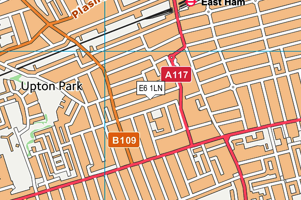 E6 1LN map - OS VectorMap District (Ordnance Survey)