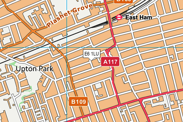 E6 1LU map - OS VectorMap District (Ordnance Survey)