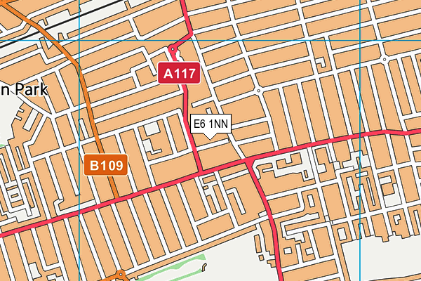 E6 1NN map - OS VectorMap District (Ordnance Survey)