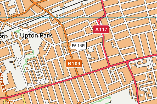 E6 1NR map - OS VectorMap District (Ordnance Survey)