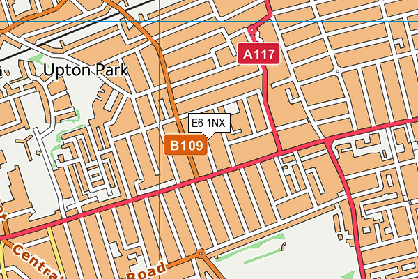 E6 1NX map - OS VectorMap District (Ordnance Survey)