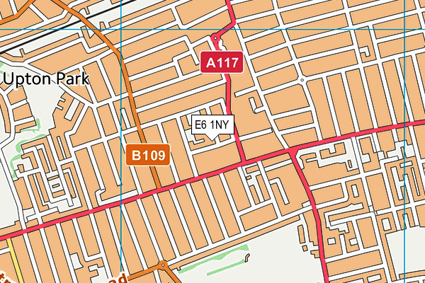 E6 1NY map - OS VectorMap District (Ordnance Survey)