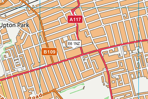 E6 1NZ map - OS VectorMap District (Ordnance Survey)