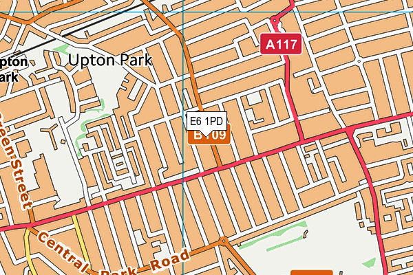 E6 1PD map - OS VectorMap District (Ordnance Survey)